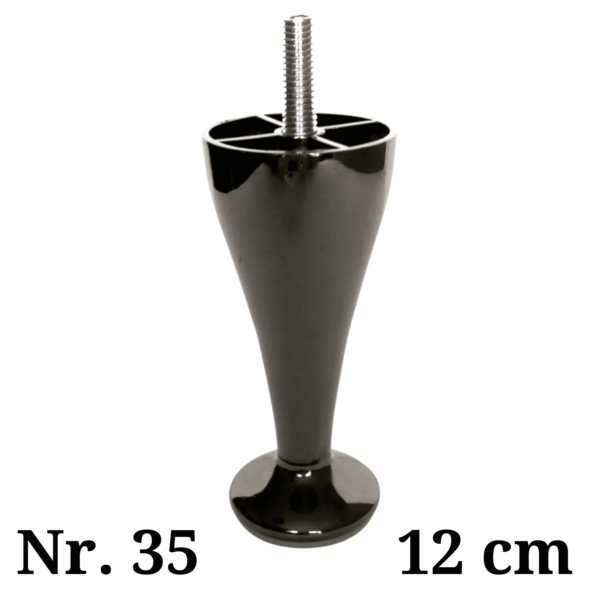Metalinė kojelė Nr. 35 (Juodas nikelis)