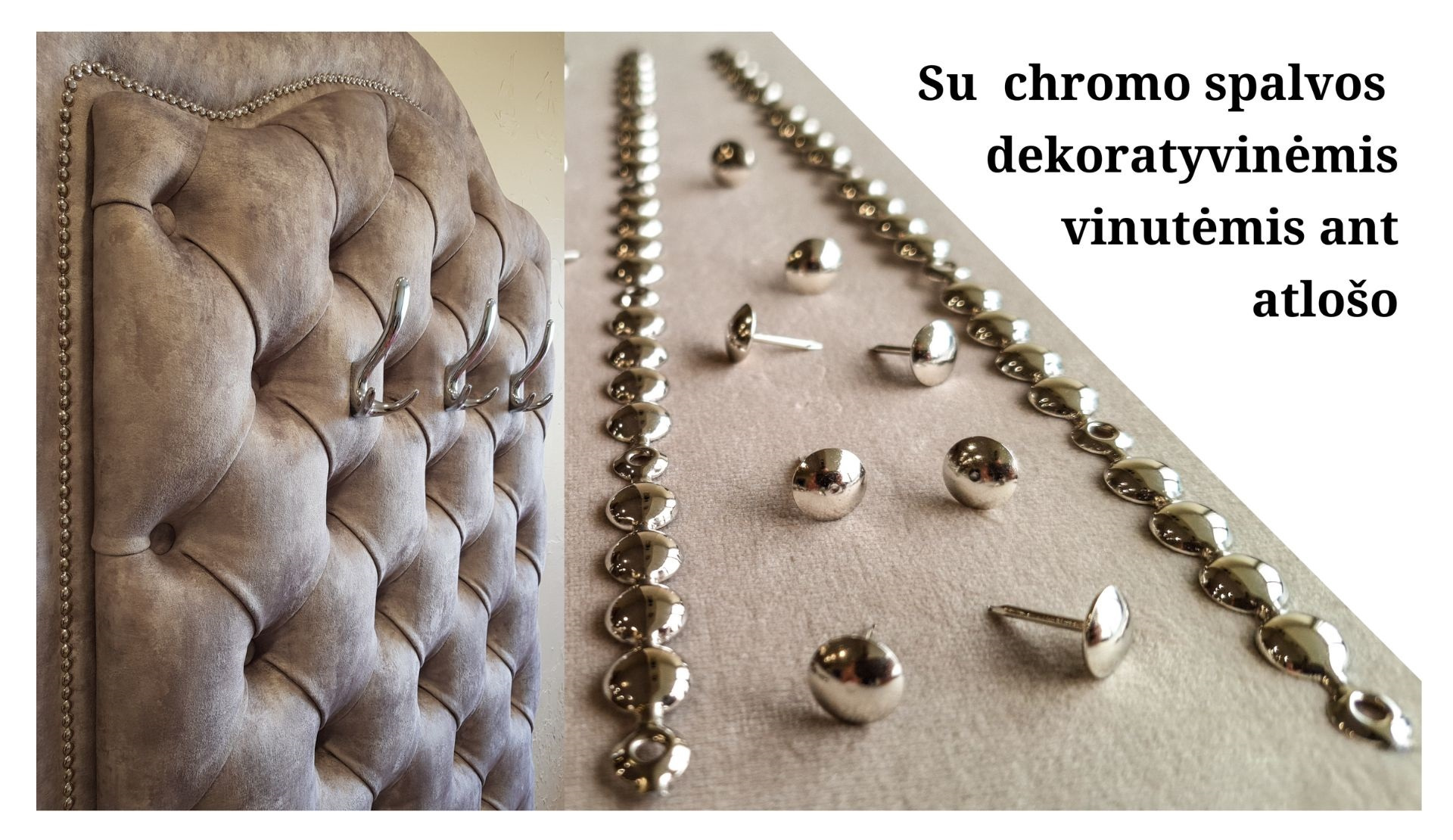 Su chromo spalvos vinutėmis