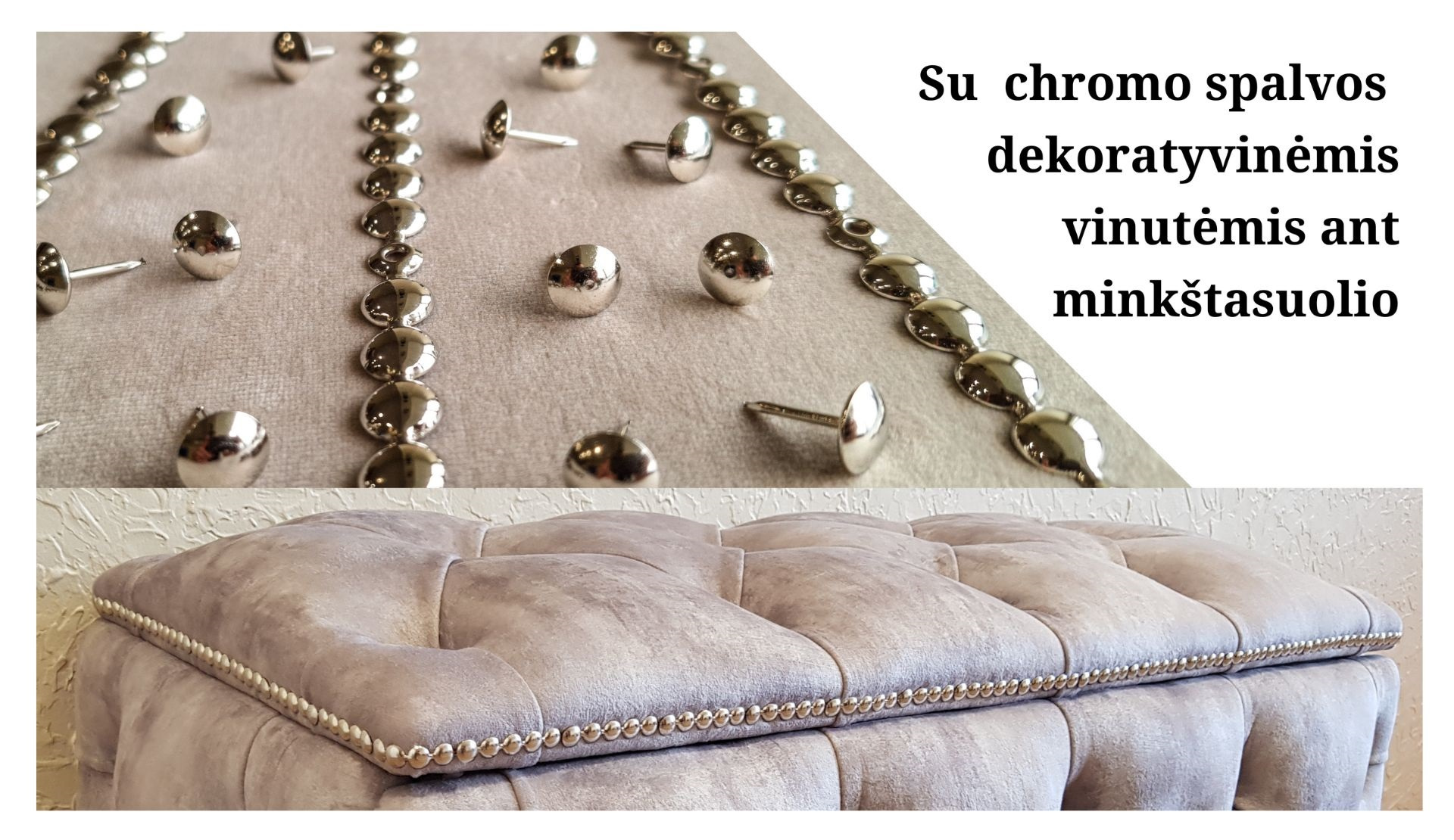 Su chromo spalvos vinutėmis