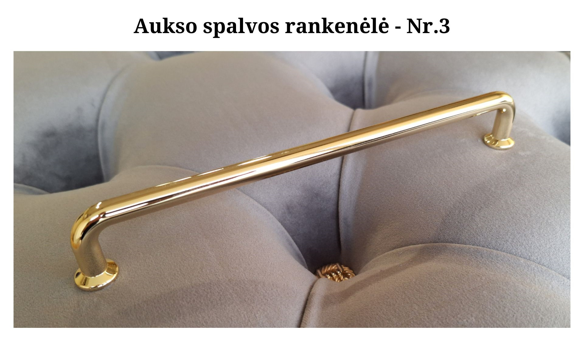 Aukso spalvos rankenėlė - Nr.3