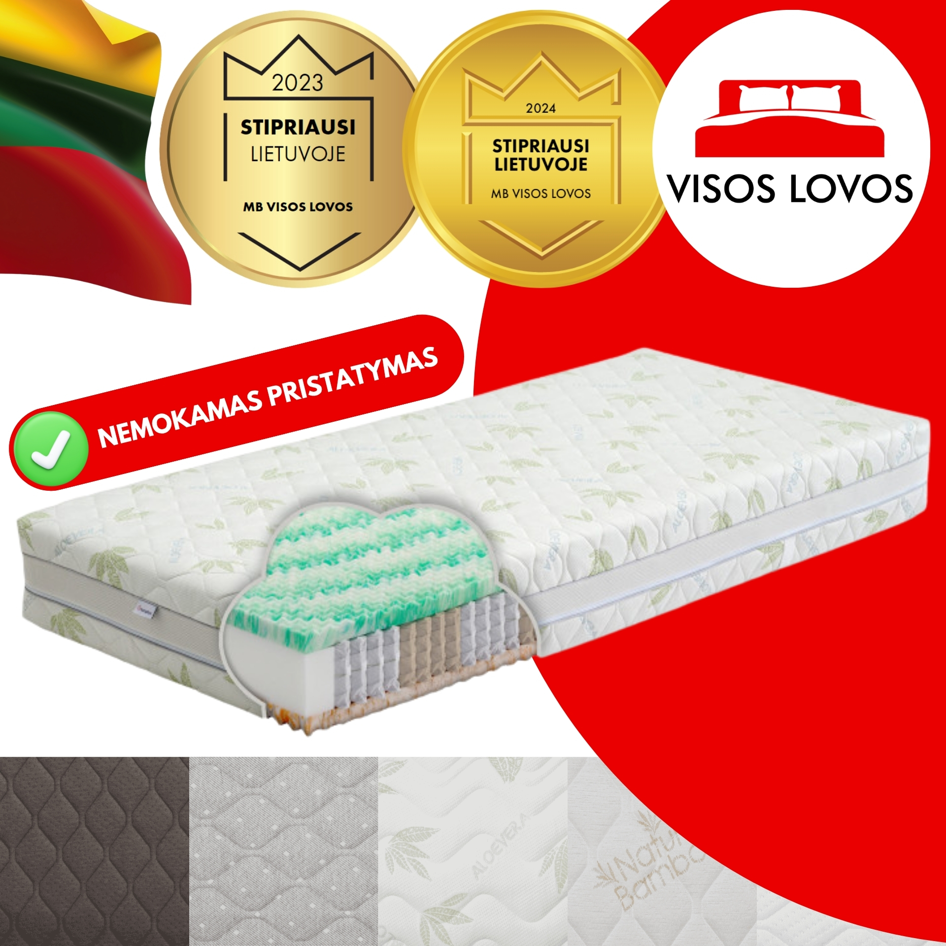 VISOS LOVOS - Lietuviškas čiužinys Nr.1 VISOS LOVOS - Lietuviškas čiužinys Nr.1