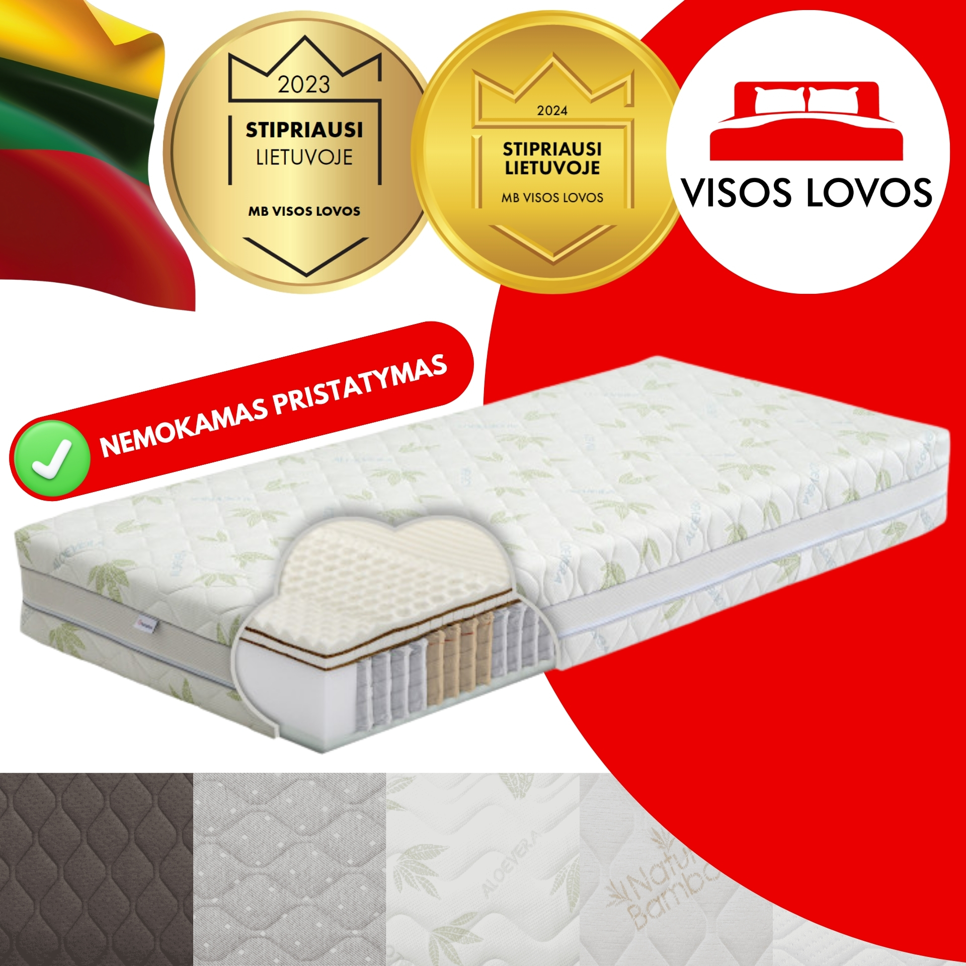 VISOS LOVOS - Lietuviškas čiužinys Nr.8 VISOS LOVOS - Lietuviškas čiužinys Nr.8