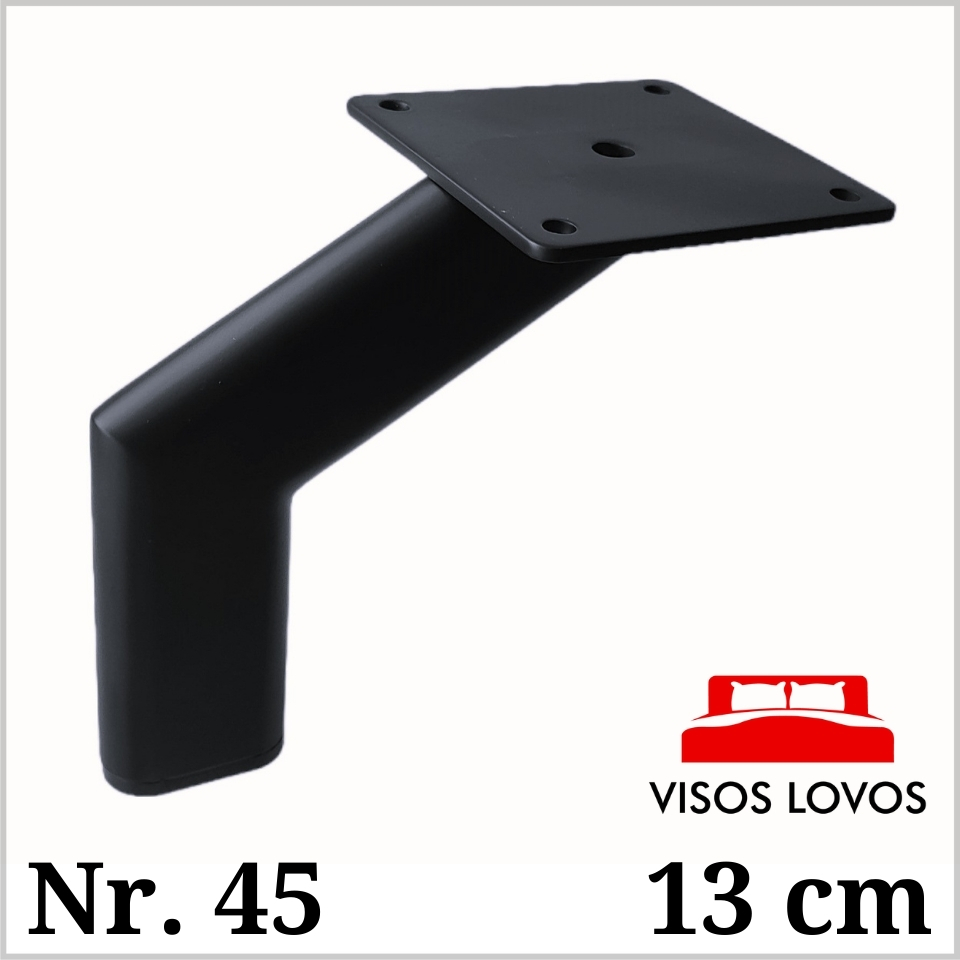 Metalinė kojelė Nr. 45 (Juoda, matinė)