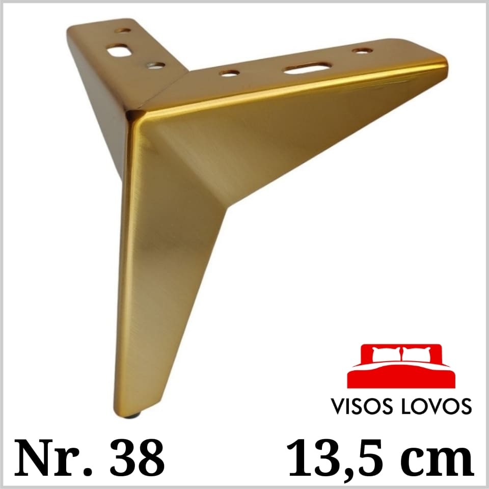 Metalinė kojelė Nr. 38 (Auksas)