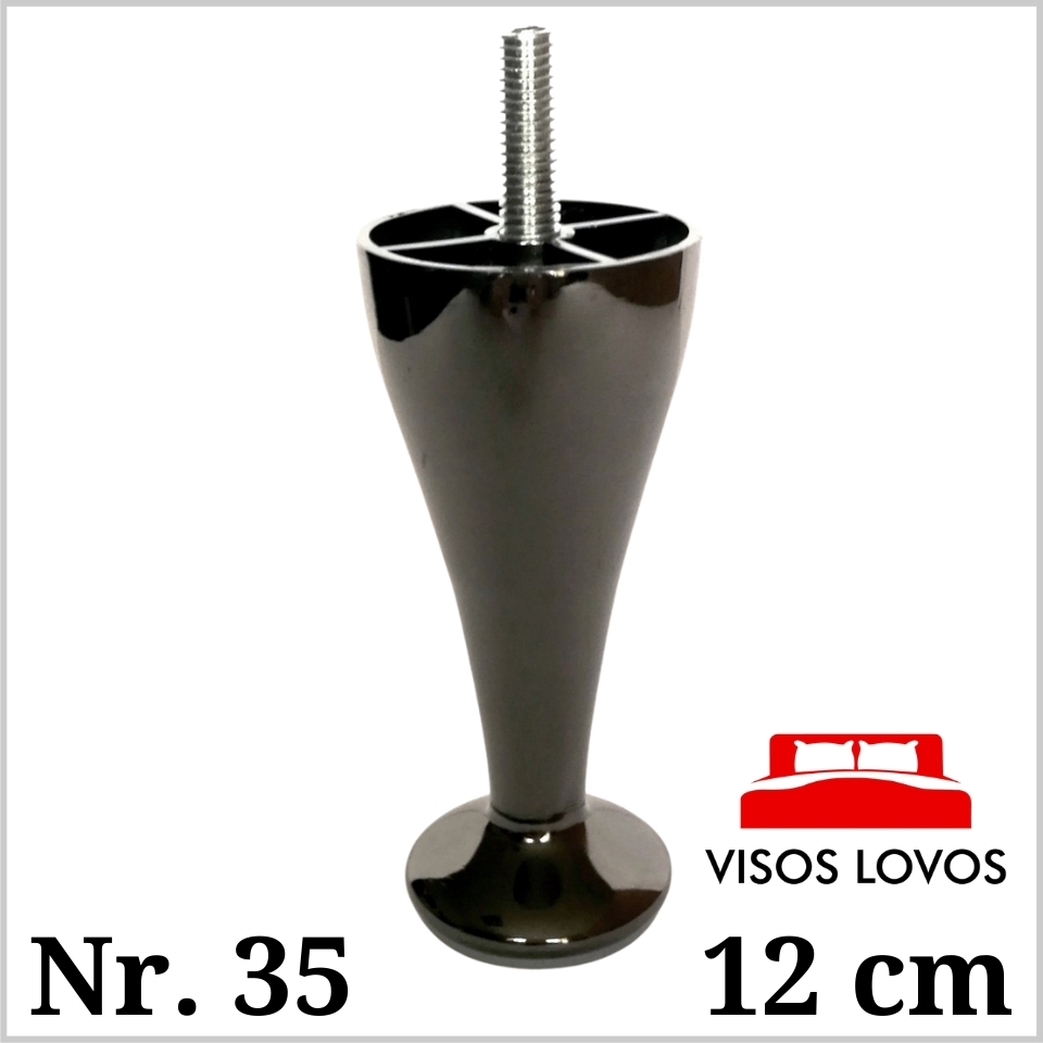 Metalinė kojelė Nr. 35 (Juodas nikelis)