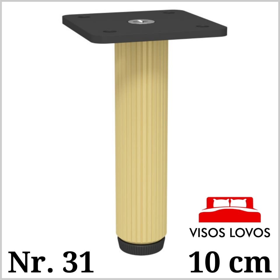 Metalinė kojelė Nr. 31 (Juoda/aukso)