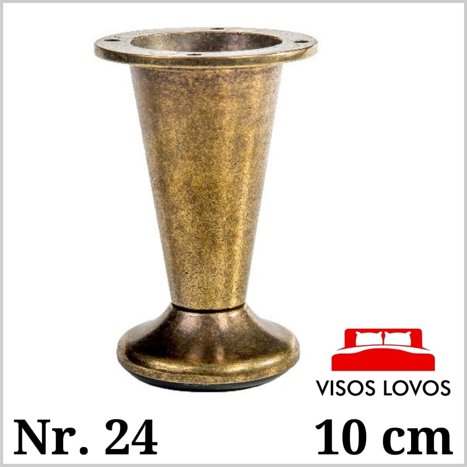 Metalinė kojelė Nr. 24 (Sendintas auksas)