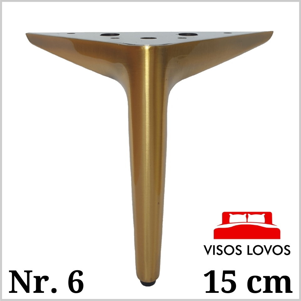 Metalinė kojelė Nr. 6 (Matinis auksas)