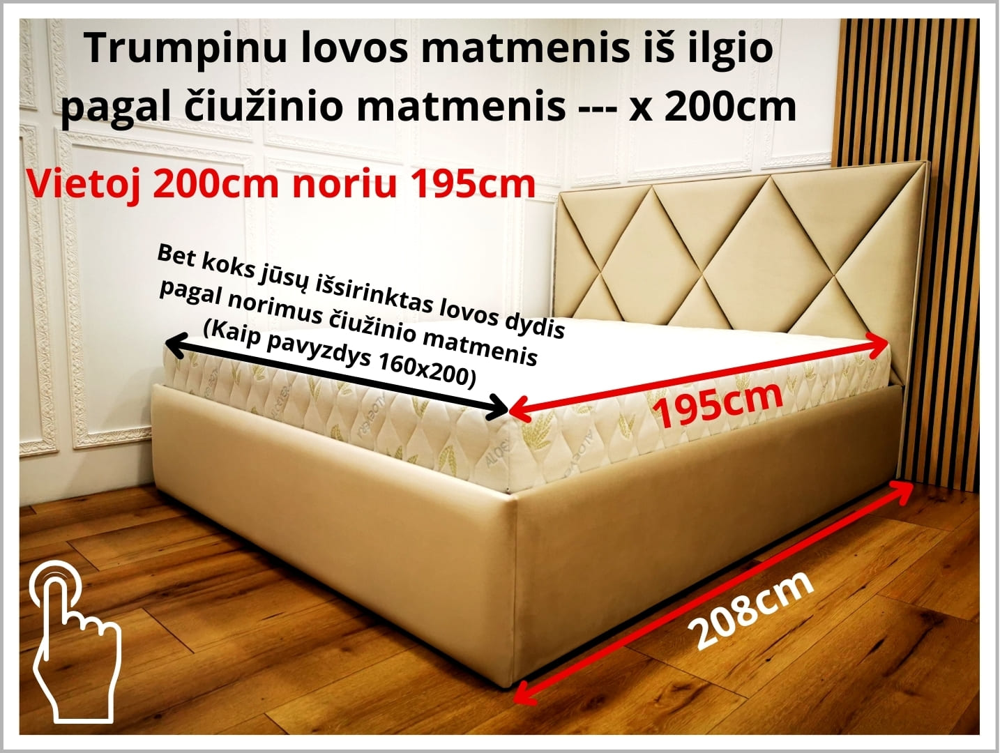 Trumpinimas iki 195cm