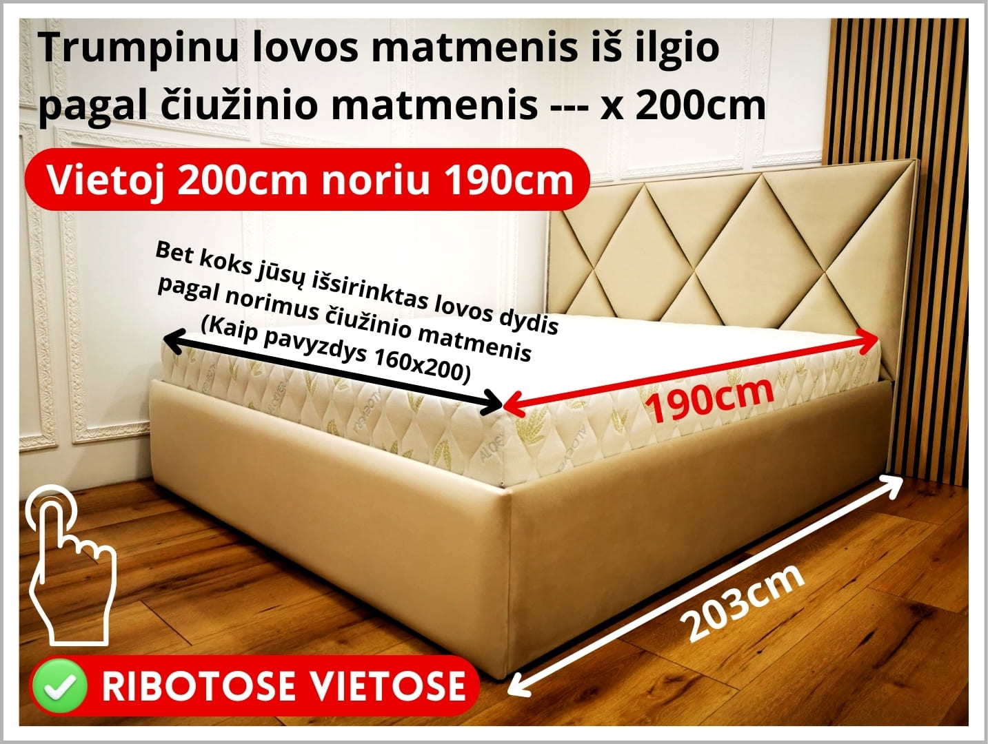 Trumpinimas iki 190cm