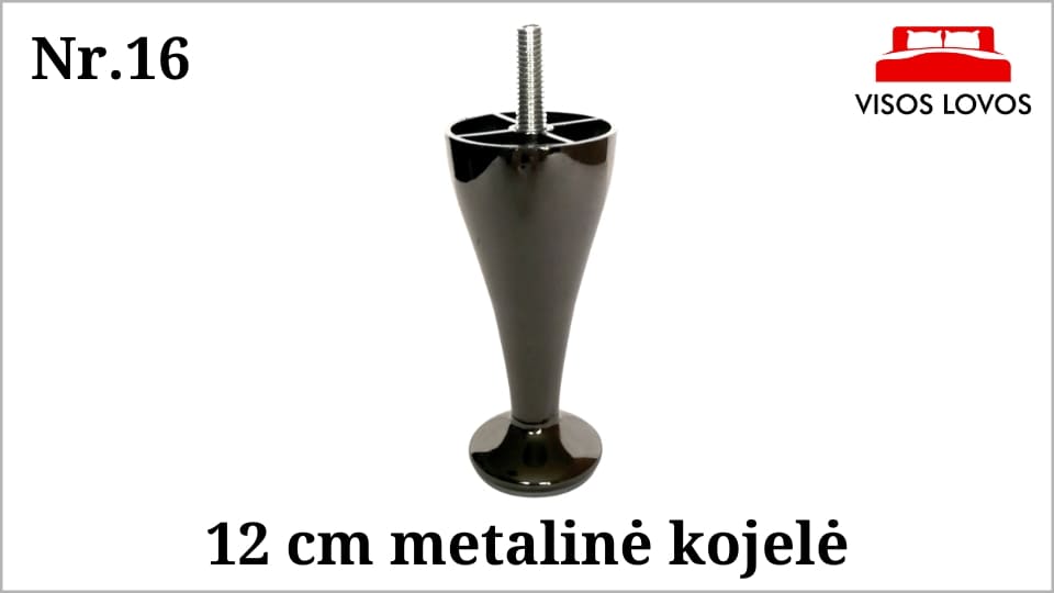 Metalinė kojelė Nr.16 (Juodas nikelis)