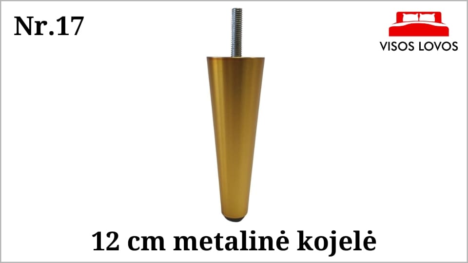 Metalinė kojelė Nr.17 (Aukso spalvos)