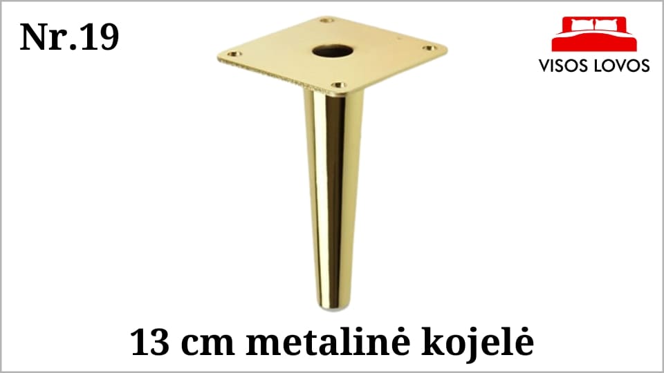 Metalinė kojelė Nr.19 (Žalvario spalvos)