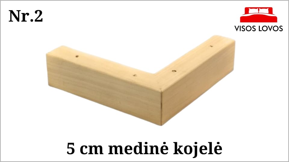 Medinė kojelė Nr.2 (Šviesios spalvos)