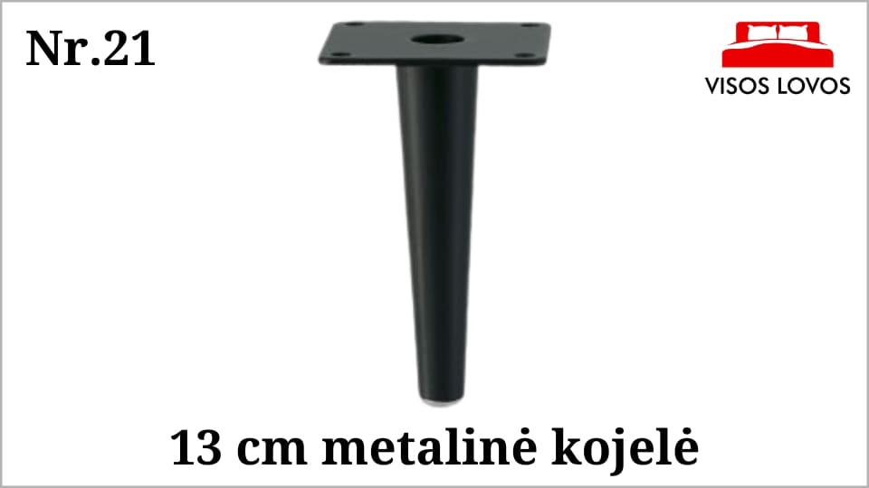 Metalinė kojelė Nr.21 (Juodos spalvos)