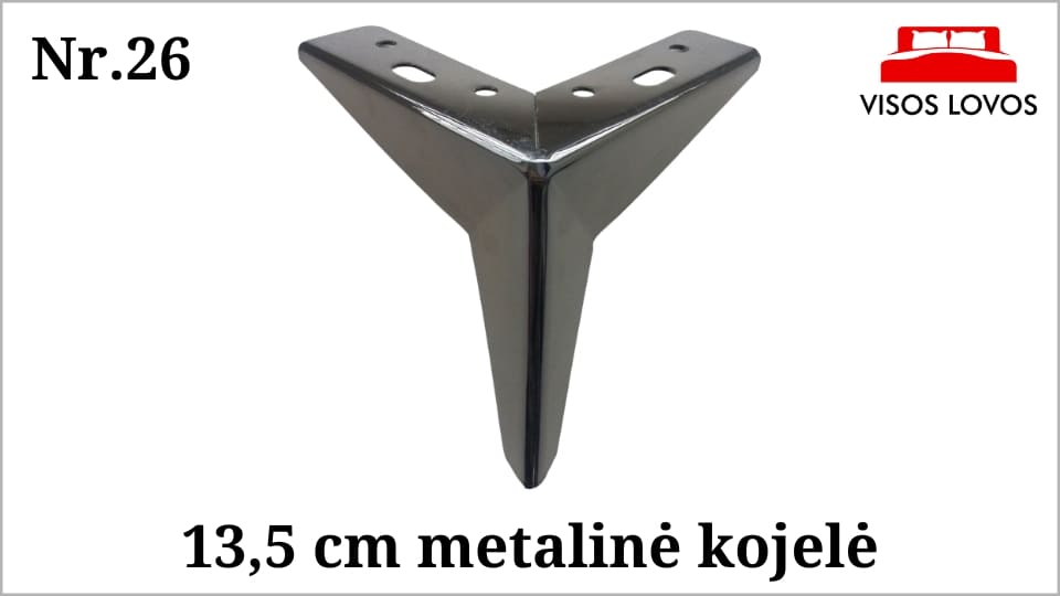 Metalinė kojelė Nr.26 (Juodas nikelis)