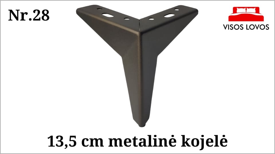 Metalinė kojelė Nr.28 (Smėliuota ruda)