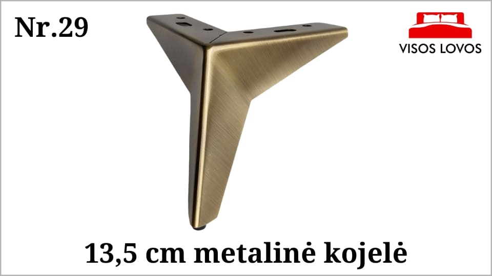 Metalinė kojelė Nr.29 (Žalvaris)