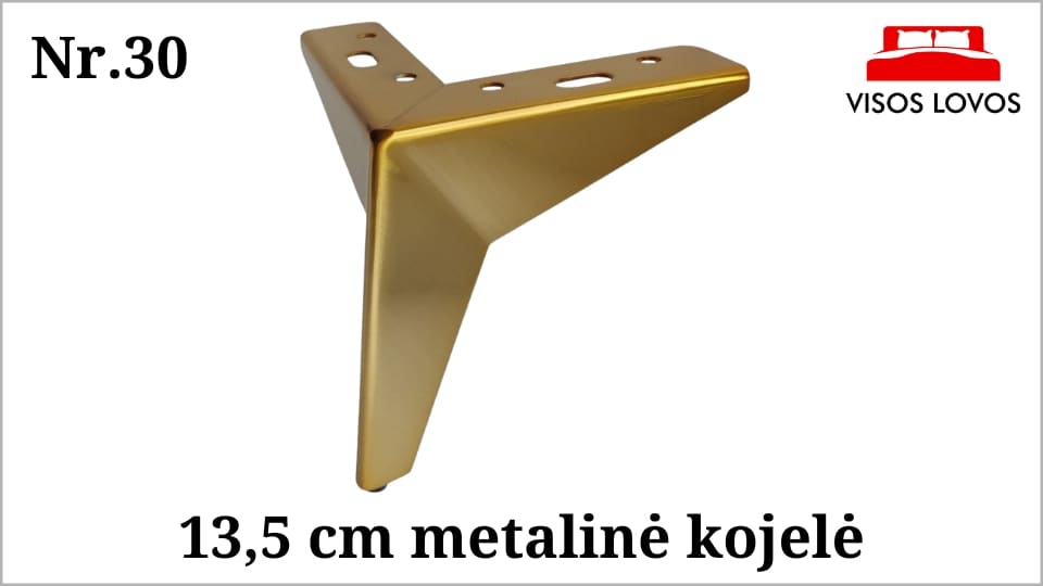Metalinė kojelė Nr.30 (Aukso spalvos)