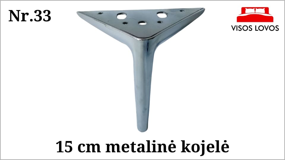 Metalinė kojelė Nr.33 (Chromas)