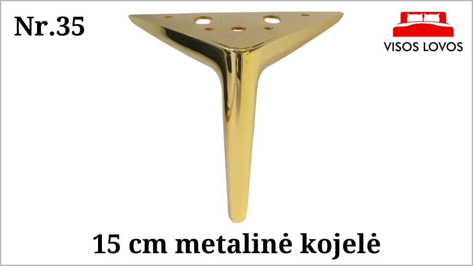 Metalinė kojelė Nr.35 (Aukso spalvos)