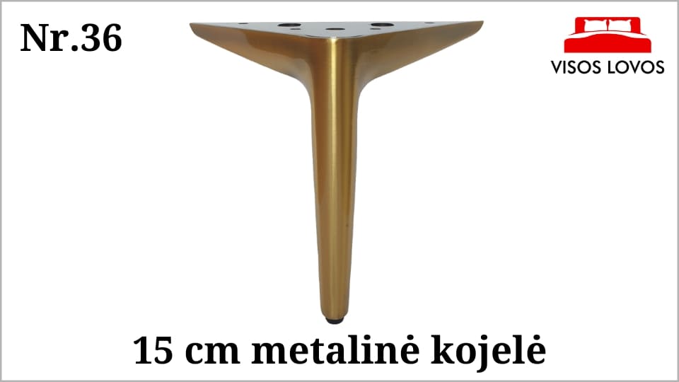 Metalinė kojelė Nr.36 (Matinis auksas)