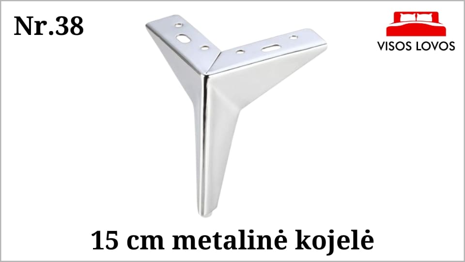 Metalinė kojelė Nr.38 (Chromas)