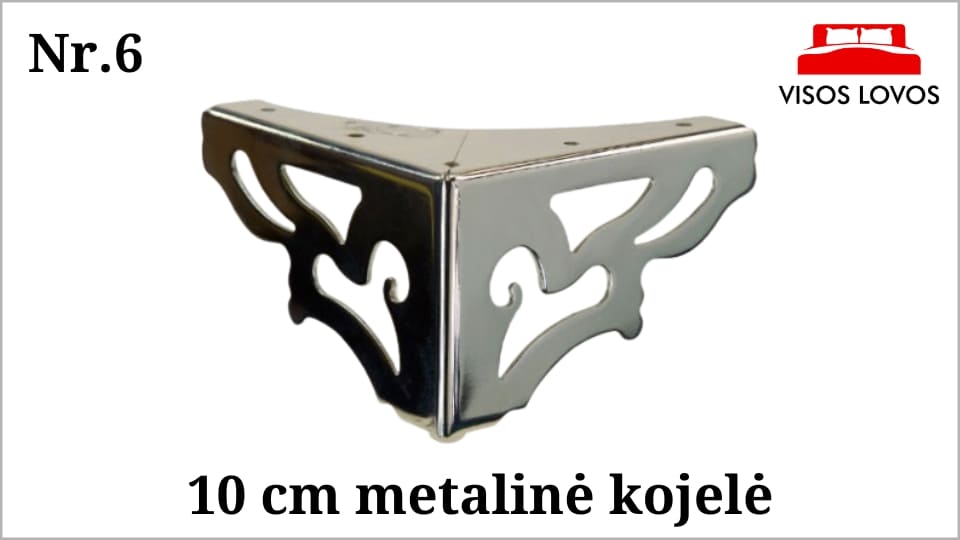 Metalinė kojelė Nr.6 (Chromas)