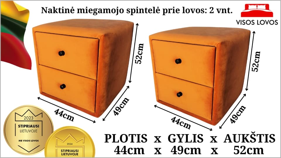 Spintelė 44cm x 49cm x 52cm - 2 vnt. (500 €)